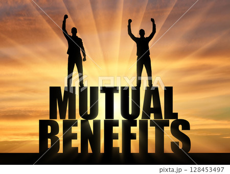 Concept of mutual benefit of business partners 128453497