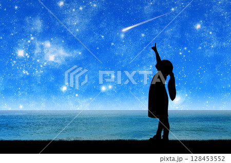 Conceptual image of children's dreams and fantasies 128453552