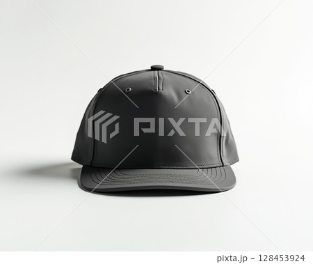 Grey cap displayed on a light background showcasing sleek, minimalist design ideal for casual wear or outdoor activities 128453924
