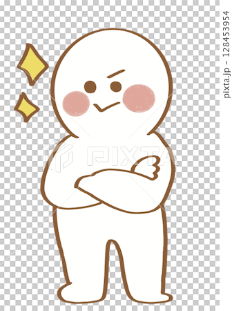 A person confidently crossing their arms 128453954