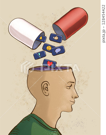 Social media addiction 128454422