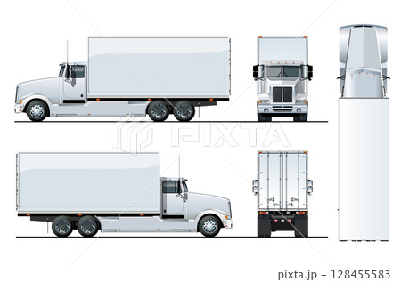 Vector truck template isolated on white background 128455583