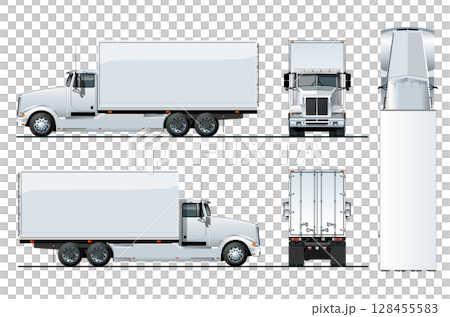 Vector truck template isolated on white background 128455583
