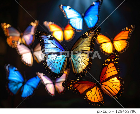 美しい蝶 128455796