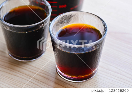 コーヒーゼリー作り 128456269
