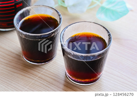 コーヒーゼリー作り コーヒーゼリー作り 128456270