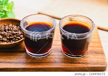 固まったコーヒーゼリー 128456272