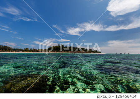 Tropical Paradise Beach and blue sky,Koh Lipe island in Satun,Thailand Tropical Paradise Beach and blue sky,Koh Lipe island in Satun,Thailand 128456414