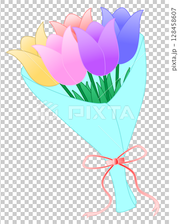  鬱金香花束 128458607