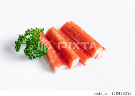 カニ風味かまぼこ　ビニール付き 128459253