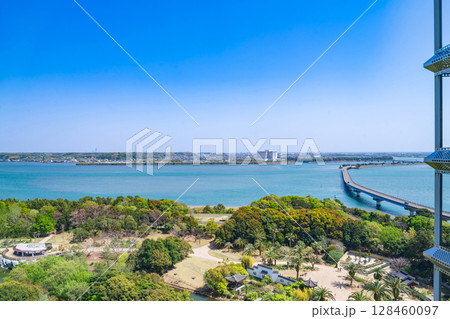 浜名湖ガーデンパーク、展望塔からの眺め〈静岡県浜松市〉 128460097