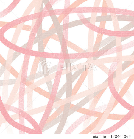 ハーフトーンの迷走ライン　ピンク系 128461065