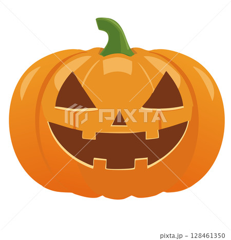 ハロウィンのかぼちゃのイラスト【ベクター形式】 ハロウィンのかぼちゃのイラスト【ベクター形式】 128461350