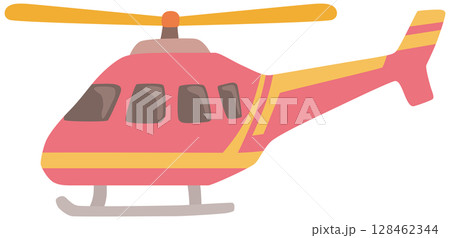 ヘリコプターのイラスト ベクター素材 ヘリコプターのイラスト ベクター素材 128462344