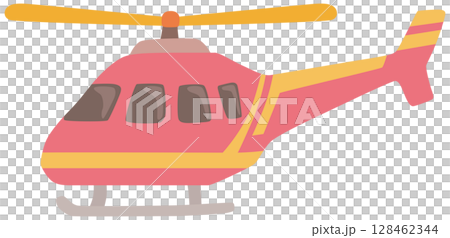 ヘリコプターのイラスト ベクター素材 ヘリコプターのイラスト ベクター素材 128462344