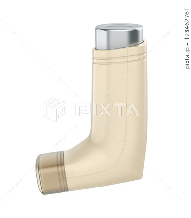 Beige portable asthma inhaler device Beige portable asthma inhaler device 128462761