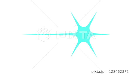 Psychedelic star icon. Bold shape and abstract element. Retro space decoration, flat aesthetic, perfect for 90s style projects or y2k themed designs. 128462872