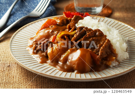 ビーフカレー ビーフカレー 128463549