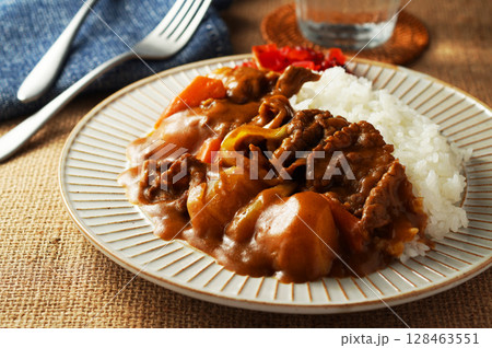 ビーフカレー ビーフカレー 128463551