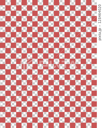 Crimson checkered pattern 128464020
