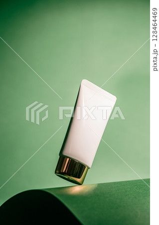 A white tube of soothing face cream A white tube of soothing face cream 128464469