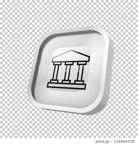 Black bank icon app in transparent background Black bank icon app in transparent background 128464556