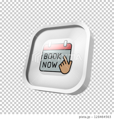 Book now calendar icon app in transparent background Book now calendar icon app in transparent background 128464563