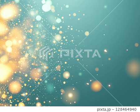 Bright and shimmering light particles create an enchanting atmosphere at night 128464940