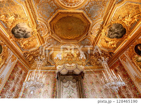 Ceilings decors of the royal apartments, Versailles, France Ceilings decors of the royal apartments, Versailles, France 128465190