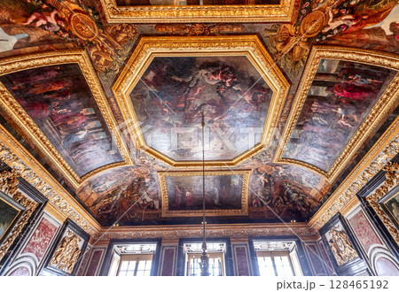 Ceilings decors of the royal apartments, Versailles, France Ceilings decors of the royal apartments, Versailles, France 128465192