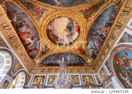 Ceilings decors of the royal apartments, Versailles, France Ceilings decors of the royal apartments, Versailles, France 128465196