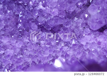 Amethyst - mineral of quartz group. Stones and minerals, riches of Earth Amethyst - mineral of quartz group. Stones and minerals, riches of Earth 128466072