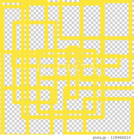 黃色幾何抽象線條藝術方形未來主義材料背景 128466814