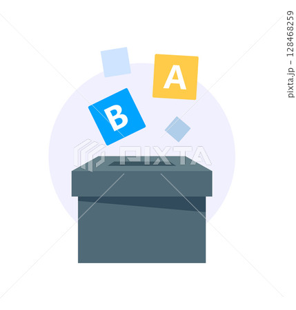 election, choice, vote, poll for survey concept 128468259