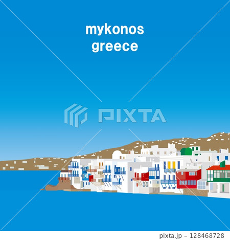 ミコノス mykonos リトル・ヴェニス little venice ギリシャ greece ミコノス mykonos リトル・ヴェニス little venice ギリシャ greece 128468728