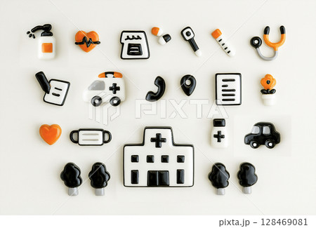 医療・メディカルのアイコンセット 医療・メディカルのアイコンセット 128469081