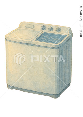 2槽式洗濯機の切り抜き素材 128469131