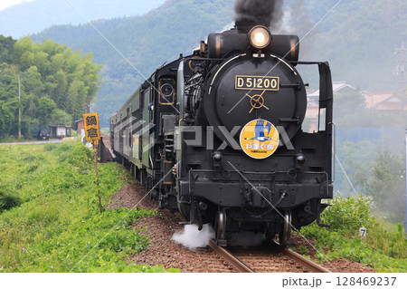SLやまぐち号　D51　9687 128469237