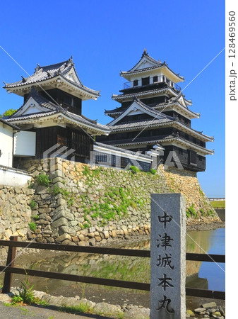 中津城(縦構図) 中津城(縦構図) 128469560