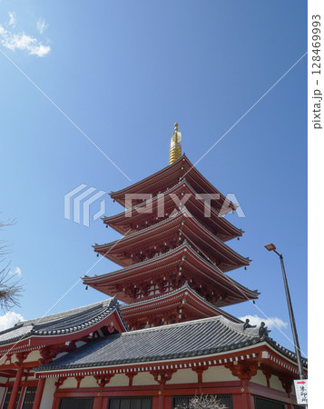 浅草の五重塔 浅草の五重塔 128469993