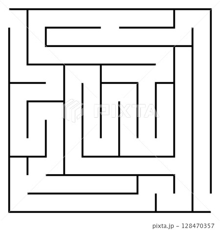 迷路　正方形　シンプル 128470357