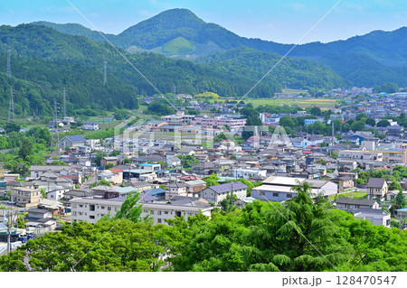 嘉多山公園 展望台からの眺め 街並みの風景 栃木県佐野市 嘉多山公園 展望台からの眺め 街並みの風景 栃木県佐野市 128470547