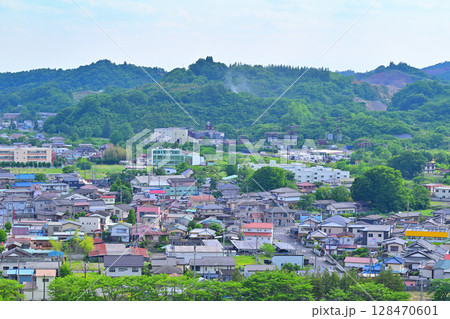 嘉多山公園 展望台からの眺め 街並みの風景 栃木県佐野市 嘉多山公園 展望台からの眺め 街並みの風景 栃木県佐野市 128470601