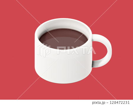 コーヒーに注がれたコーヒー 128472231