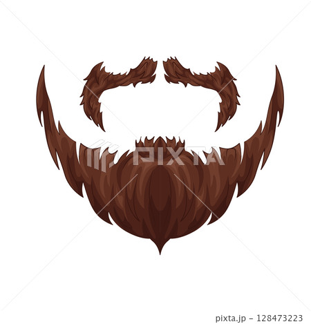 Illustration of Mustache and Beard  128473223