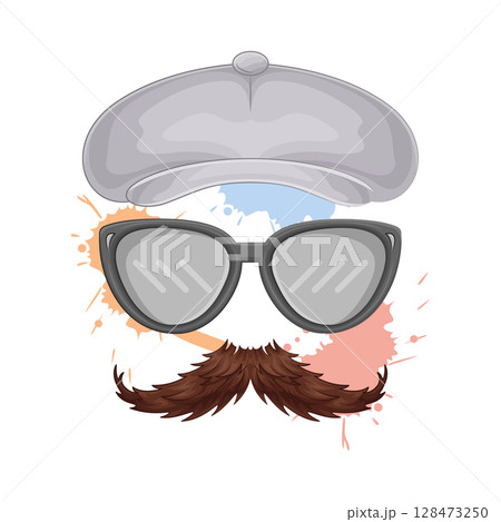 Illustration of Hipster Illustration of Hipster 128473250
