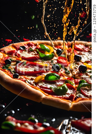 The Authentic Glow: Perfect Pizza, Perfect Setting 128473759