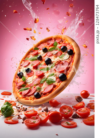 The Authentic Glow: Perfect Pizza, Perfect Setting The Authentic Glow: Perfect Pizza, Perfect Setting 128473764