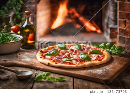 The Authentic Glow: Perfect Pizza, Perfect Setting 128473798