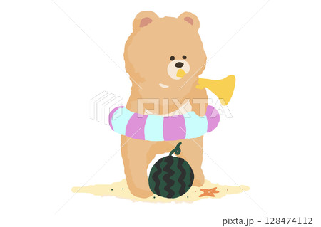 夏の!トランペット吹きのクマ 吹奏楽 夏の!トランペット吹きのクマ 吹奏楽 128474112